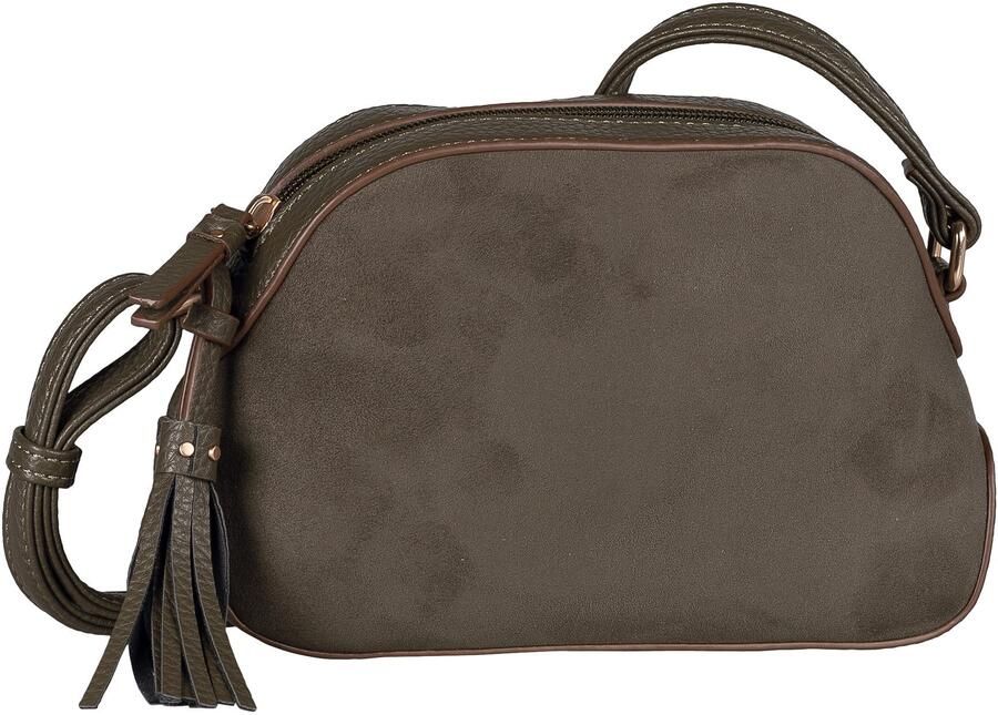 Gabor Handtas Anthea Combinatie van veloursimitatie en leerimitatie en met klinknagels bezette hangers - Foto 5