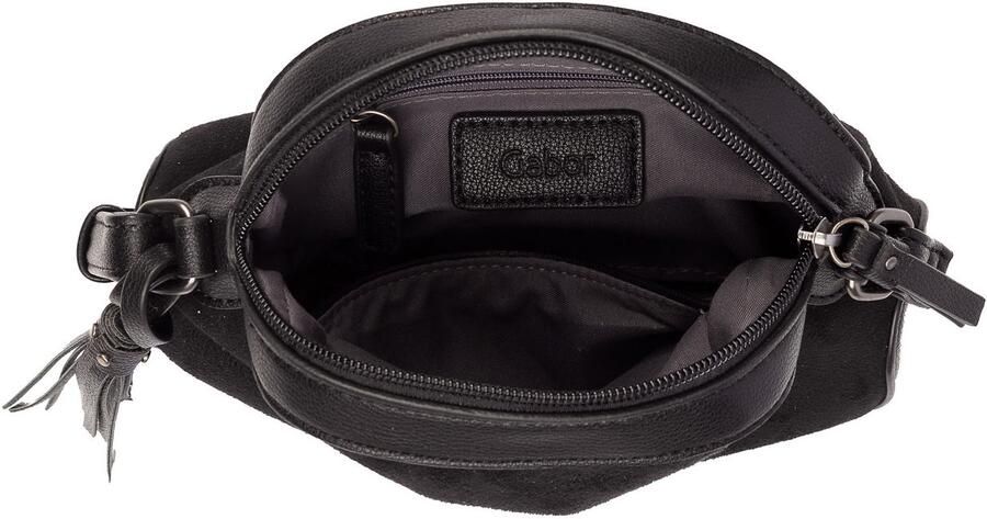 Gabor Handtas Anthea Combinatie van veloursimitatie en leerimitatie en met klinknagels bezette hangers - Foto 3