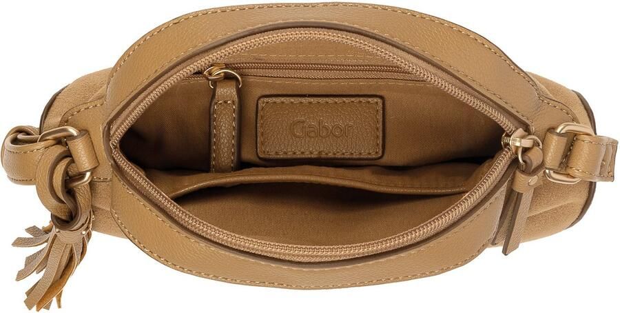 Gabor Handtas Anthea Combinatie van veloursimitatie en leerimitatie en met klinknagels bezette hangers - Foto 3