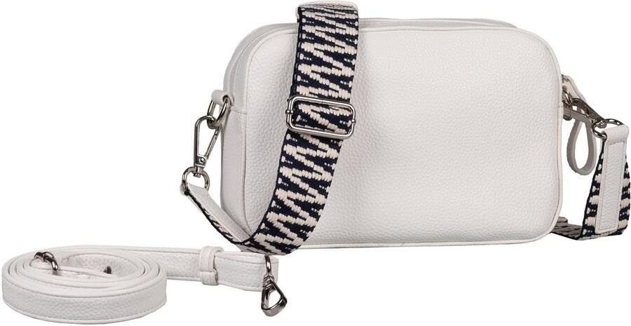 Gabor Handtas Silena hoogwaardig geweven riem en een verfijnd logo