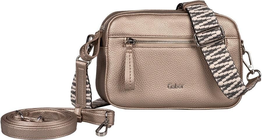 Gabor Handtas Silena hoogwaardig geweven riem en een verfijnd logo - Foto 4