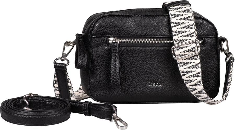 Gabor Handtas Silena hoogwaardig geweven riem en een verfijnd logo - Foto 4