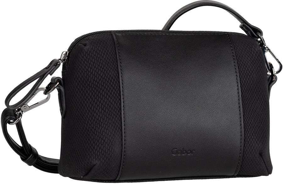 Gabor Handtas WANDA van licht generfd imitatieleer met slangenstructuur en stiksels - Foto 5