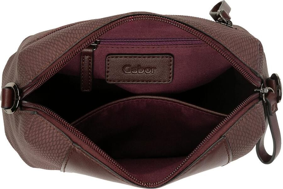 Gabor Handtas WANDA van licht generfd imitatieleer met slangenstructuur en stiksels - Foto 3