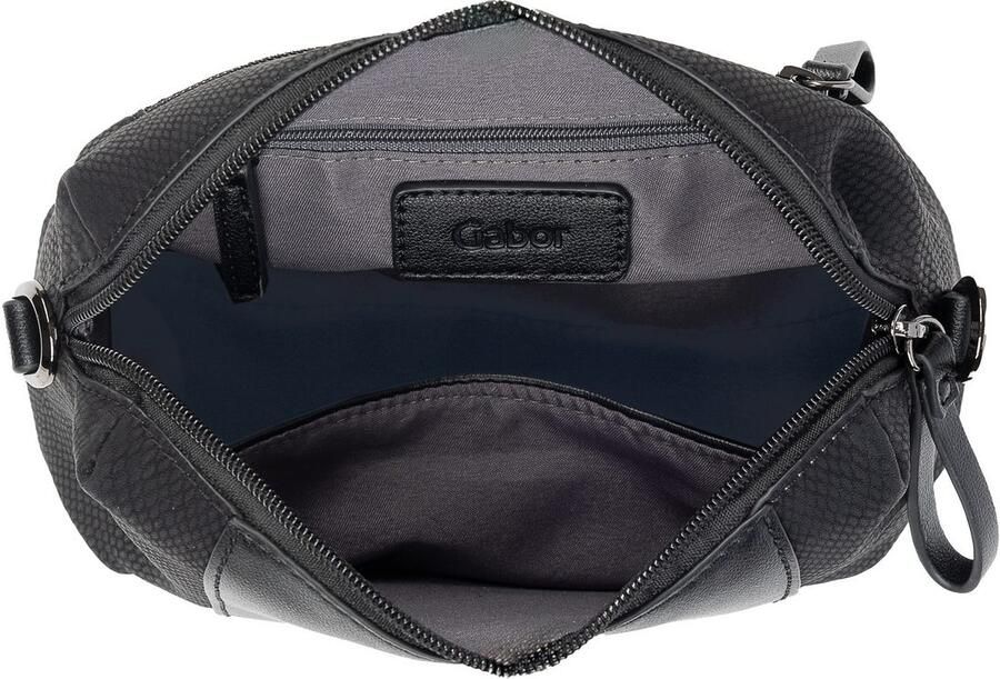 Gabor Handtas WANDA van licht generfd imitatieleer met slangenstructuur en stiksels - Foto 2