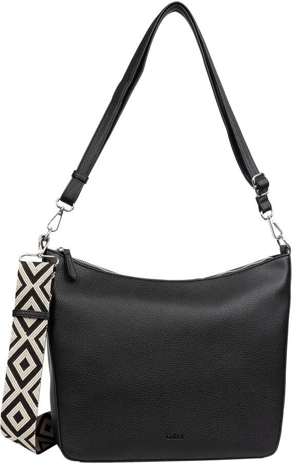Gabor Hobo-tas LINDA zacht kunstleer met elegante schouderband van edel weefband - Foto 3
