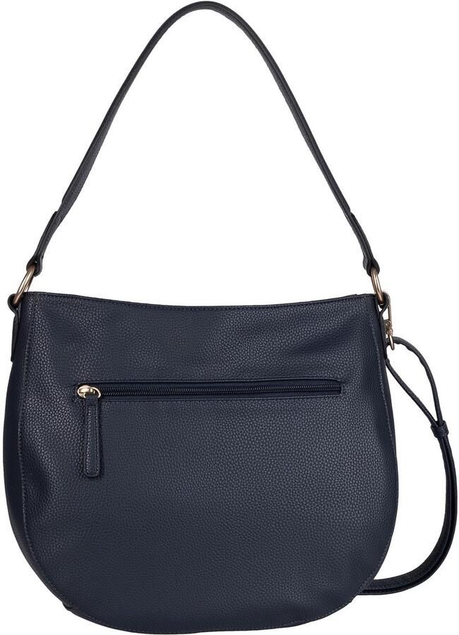 Gabor Hobo-tas MELORA licht generfd imitatieleer met fijn logo en gouden metalen ring - Foto 2