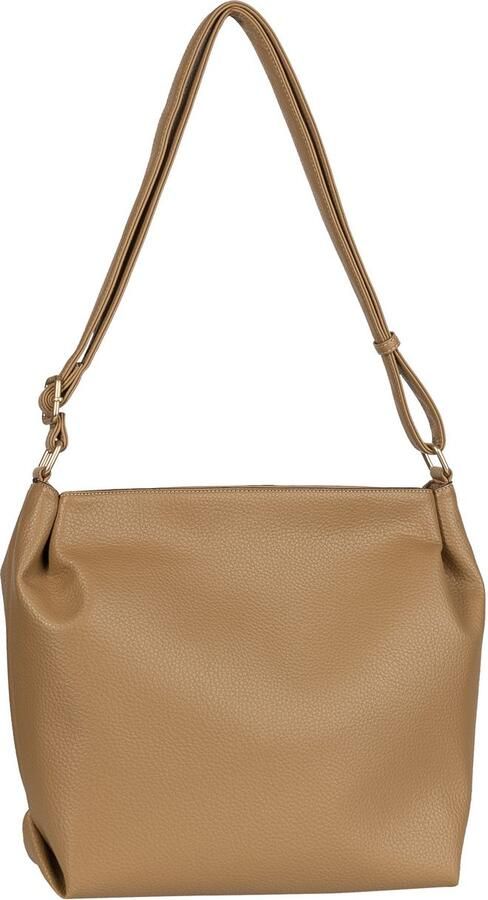 Gabor Hobo-tas TELIA discrete plooien elegante ritssluiting met gouden sierkubus - Foto 3