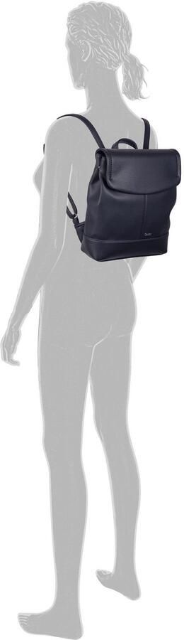 Gabor Rugzak Lenea van licht gestructureerd leerimitatie met decoratieve stiksels - Foto 3