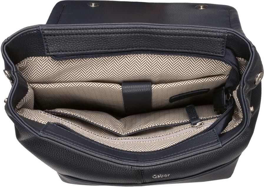 Gabor Rugzak Lenea van licht gestructureerd leerimitatie met decoratieve stiksels - Foto 2