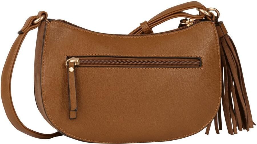 Gabor Schoudertas Aki met hoogwaardig afgewerkte randen en grote kwast-hanger