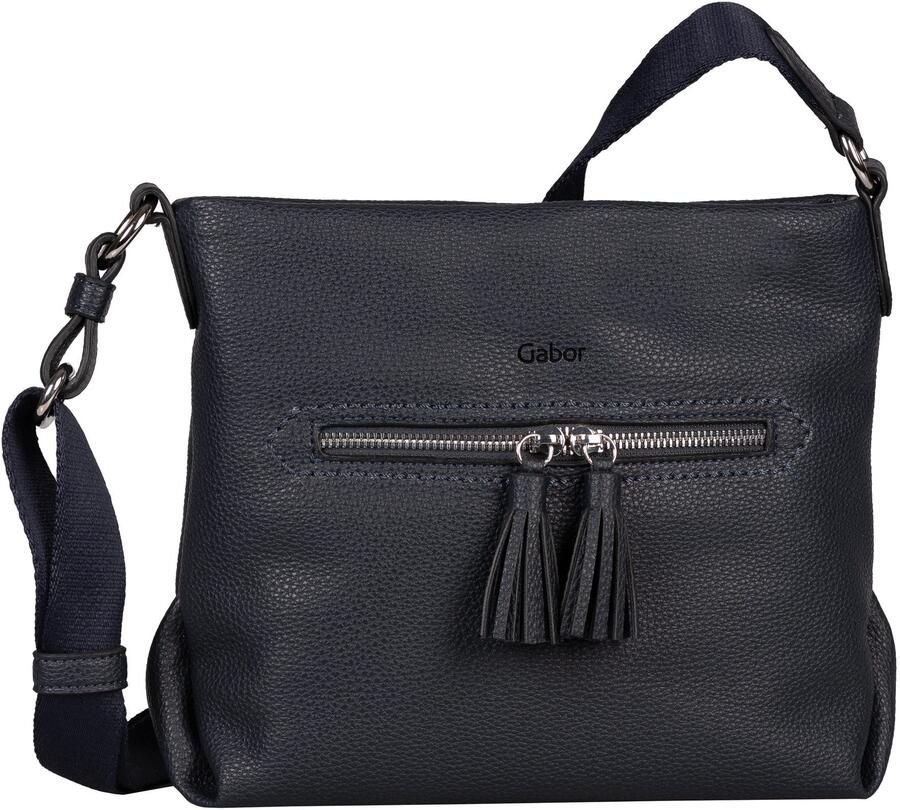 Gabor Schoudertas Anthina uit zacht nerf leerimitat met decoratief kwastdetail - Foto 4