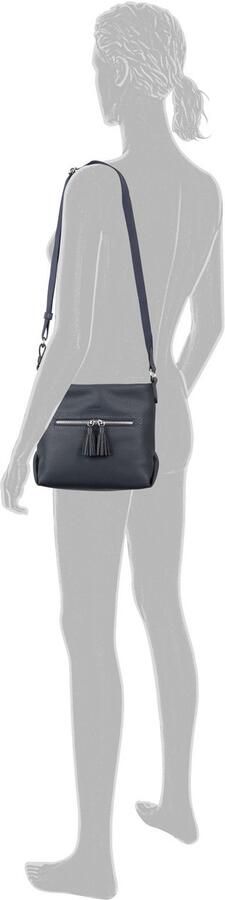 Gabor Schoudertas Anthina uit zacht nerf leerimitat met decoratief kwastdetail - Foto 3