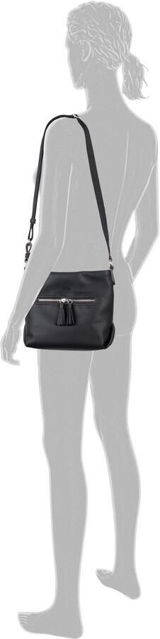 Gabor Schoudertas Anthina uit zacht nerf leerimitat met decoratief kwastdetail - Foto 3