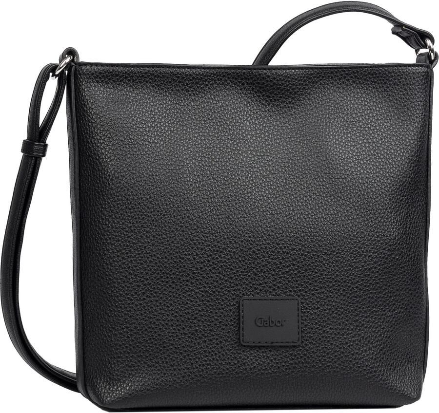 Gabor Schoudertas Elfie uit fijn nerf glad kunstleer en met een logo rubber patch - Foto 5