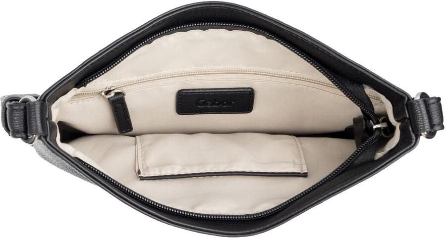 Gabor Schoudertas Elfie uit fijn nerf glad kunstleer en met een logo rubber patch - Foto 3