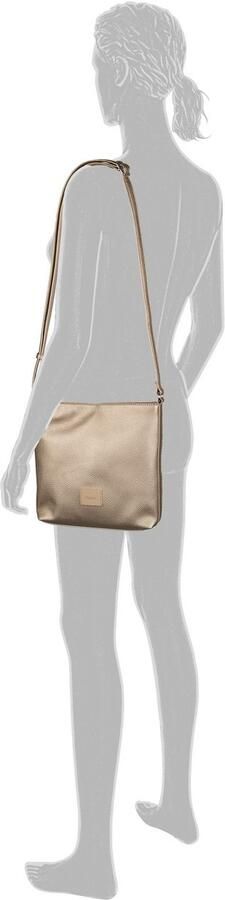 Gabor Schoudertas Elfie uit fijn nerf glad kunstleer en met een logo rubber patch - Foto 4