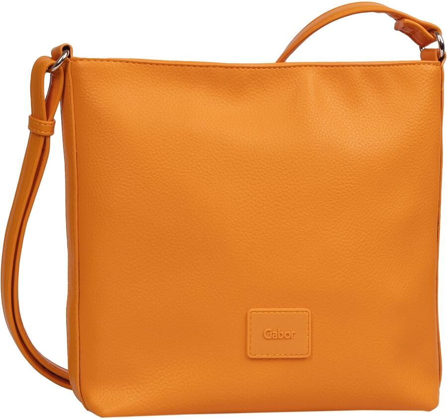 Gabor Schoudertas Elfie uit fijn nerf glad kunstleer en met een logo rubber patch - Foto 3