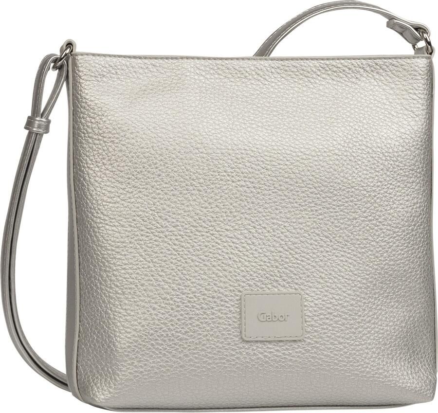 Gabor Schoudertas Elfie uit fijn nerf glad kunstleer en met een logo rubber patch - Foto 3