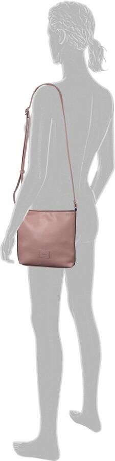 Gabor Schoudertas Elfie uit fijn nerf glad kunstleer en met een logo rubber patch - Foto 4