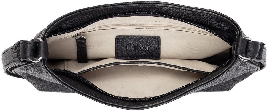 Gabor Schoudertas Elfie uit fijn nerf glad kunstleer en met een logo rubber patch - Foto 3