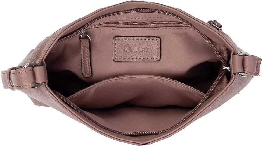 Gabor Schoudertas Elfie uit fijn nerf glad kunstleer en met een logo rubber patch - Foto 2