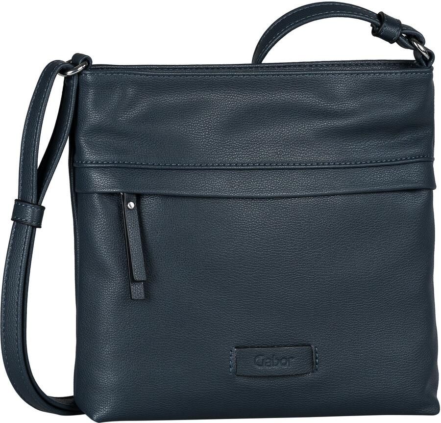 Gabor Schoudertas Faye van fijn generfd imitatieleer in een rechtlijnige stijl met zes vakken - Foto 5