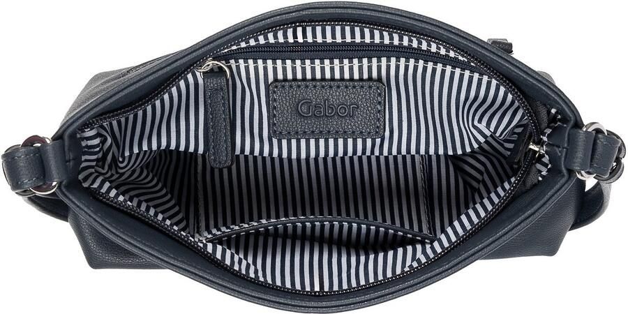 Gabor Schoudertas Faye van fijn generfd imitatieleer in een rechtlijnige stijl met zes vakken - Foto 3