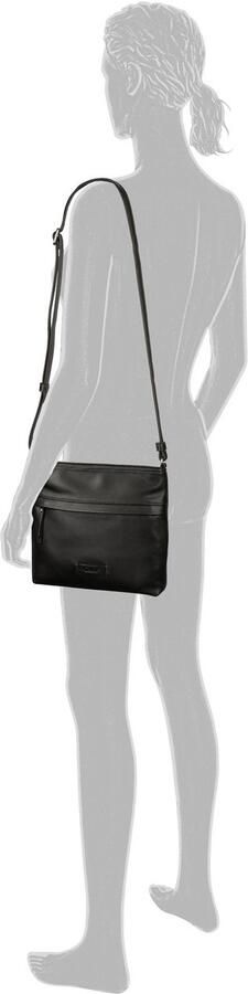 Gabor Schoudertas Faye van fijn generfd imitatieleer in een rechtlijnige stijl met zes vakken - Foto 3