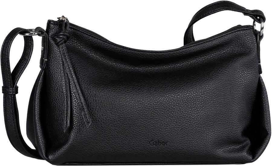 Gabor Schoudertas Felicia zeer zacht materiaal met geplooide zijkanten en geknoopt hangertje - Foto 4