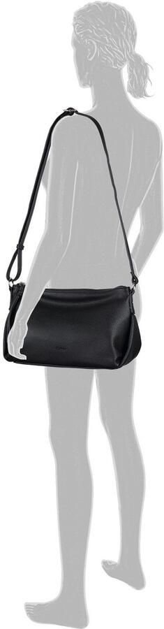 Gabor Schoudertas Felicia zeer zacht materiaal met geplooide zijkanten en geknoopt hangertje - Foto 3