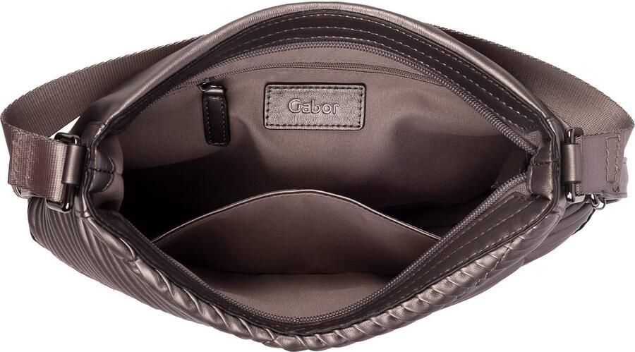 Gabor Schoudertas Finley gestikte plooien op zacht imitatieleer in diagonale lijnen - Foto 3