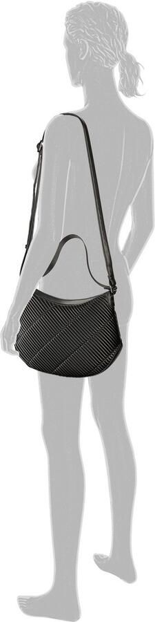 Gabor Schoudertas Finley gestikte plooien op zacht imitatieleer in diagonale lijnen - Foto 4