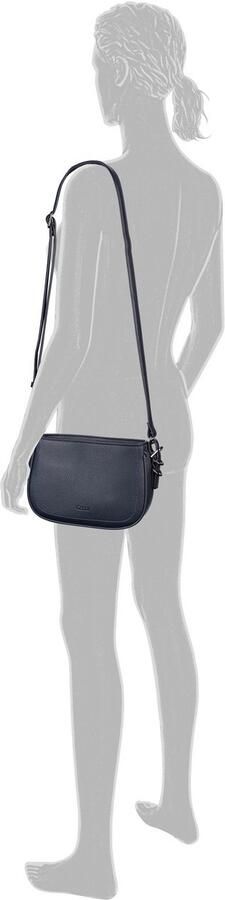 Gabor Schoudertas Galinna zacht imitatieleer met metalen details en contrastnaden - Foto 4