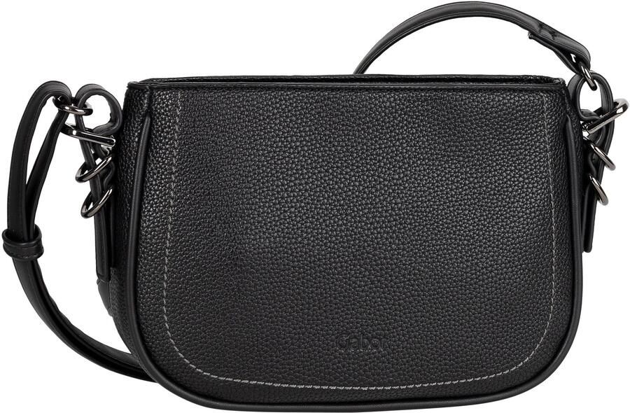 Gabor Schoudertas Galinna zacht imitatieleer met metalen details en contrastnaden - Foto 4