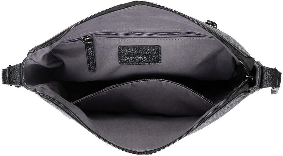 Gabor Schoudertas Granada Structure ingebreide unieke strepen van veloursleerimitatie - Foto 3