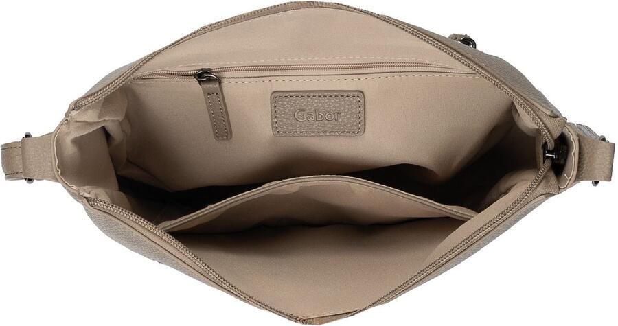 Gabor Schoudertas Granada Structure ingebreide unieke strepen van veloursleerimitatie - Foto 2