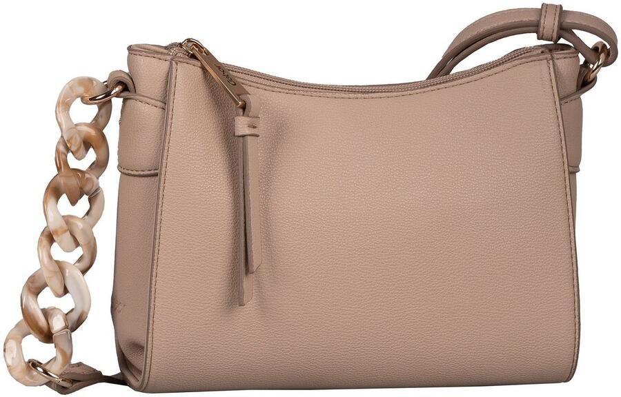 Gabor Schoudertas Ilona uit licht nerf leerimitat met tweekleurige kunststofketting - Foto 4