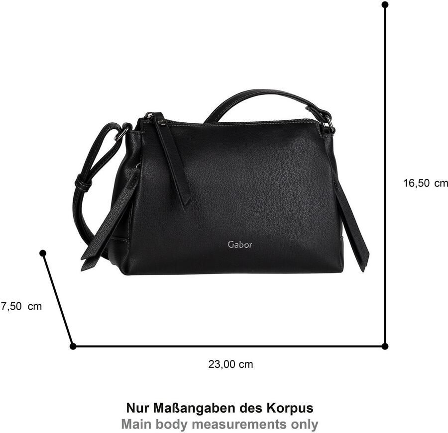 Gabor Schoudertas Jenny bijzonder zachte lichte modellen van zacht generfd imitatieleer