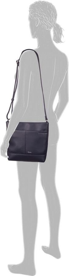 Gabor Schoudertas Lenea van licht gestructureerd leerimitatie met decoratieve stiksels - Foto 2