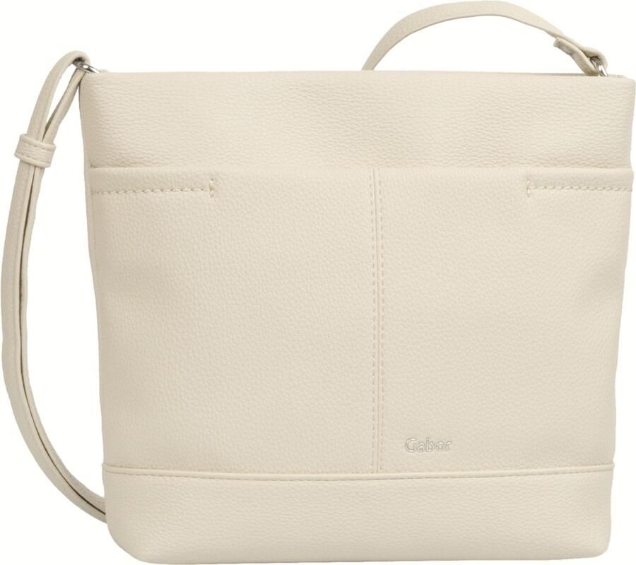 Gabor Schoudertas Lenea van licht gestructureerd leerimitatie met decoratieve stiksels - Foto 4