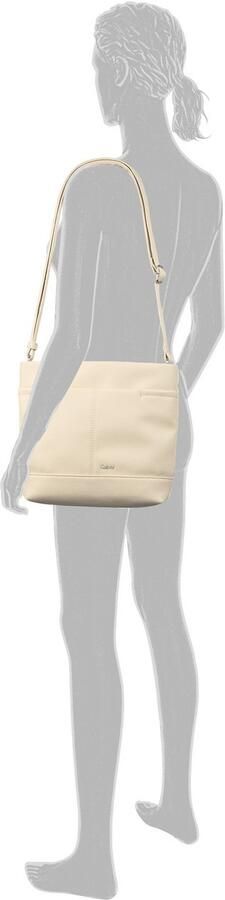 Gabor Schoudertas Lenea van licht gestructureerd leerimitatie met decoratieve stiksels - Foto 3