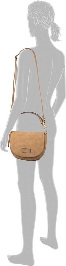 Gabor Schoudertas Lida zacht nubuck-imitatieleer en vor met uitvoerige schouderrie - Foto 5