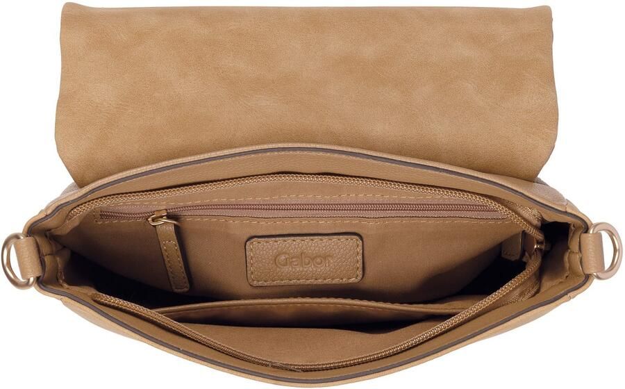 Gabor Schoudertas Lida zacht nubuck-imitatieleer en vor met uitvoerige schouderrie - Foto 4