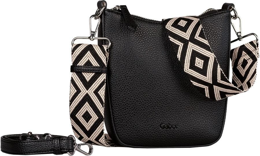 Gabor Schoudertas LINDA zacht kunstleer met elegante schouderband van edel weefband - Foto 3