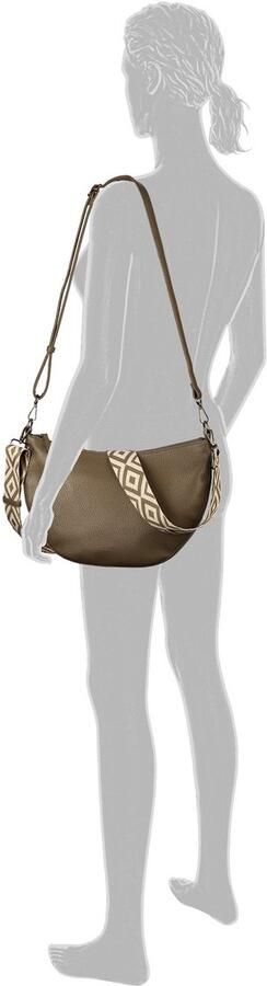 Gabor Schoudertas LINDA zacht kunstleer met elegante schouderband van edel weefband - Foto 4