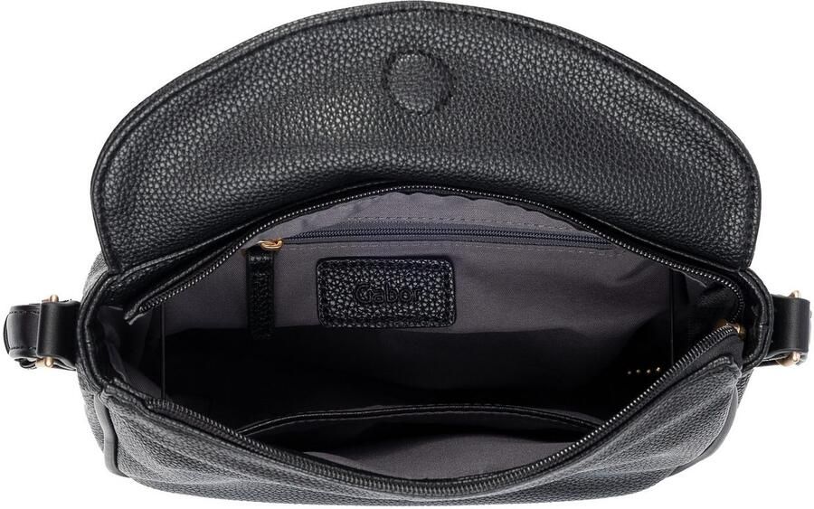 Gabor Schoudertas Marcella gripvast imitatieleer in subtiele vor met klinknagels versierde rits - Foto 2