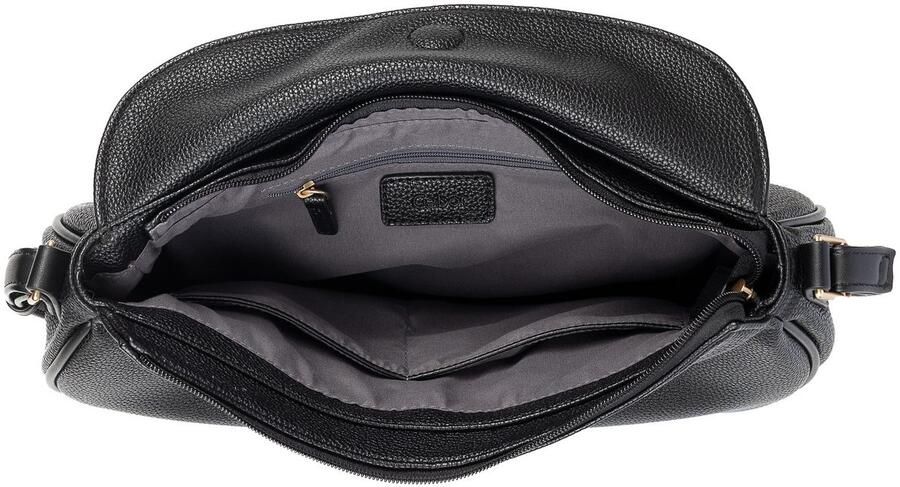 Gabor Schoudertas Marcella gripvast imitatieleer in subtiele vor met klinknagels versierde rits - Foto 3