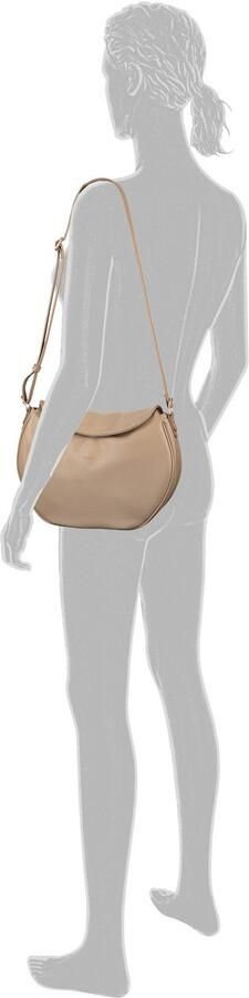 Gabor Schoudertas Marcella gripvast imitatieleer in subtiele vor met klinknagels versierde rits - Foto 4