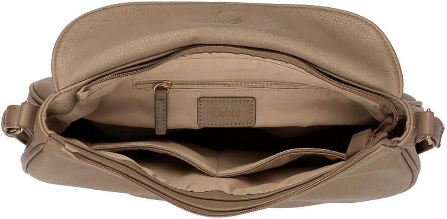 Gabor Schoudertas Marcella gripvast imitatieleer in subtiele vor met klinknagels versierde rits - Foto 3